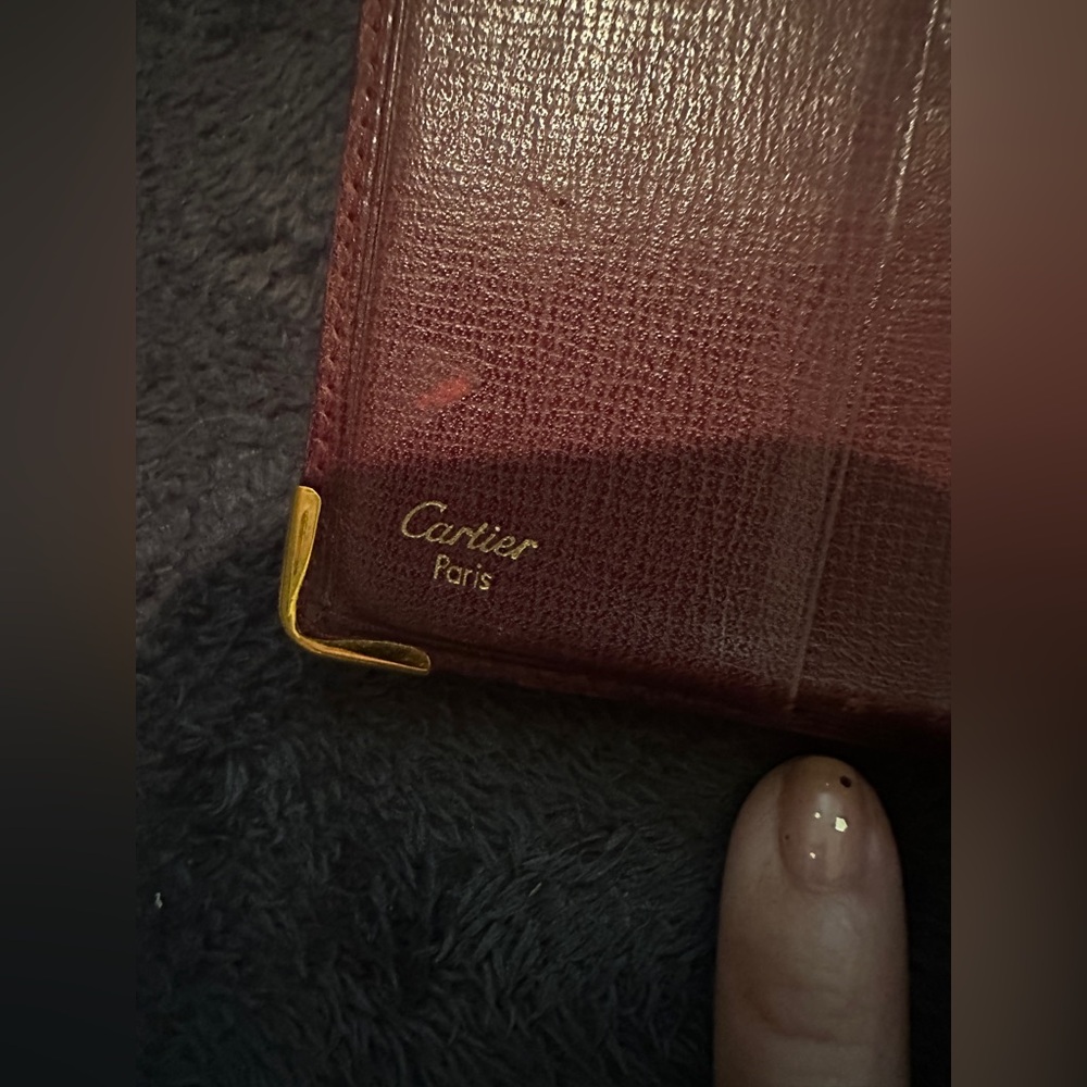 Cartier Bordeaux Leather Bi-Fold Wallet w COA - Picture 6 of 12